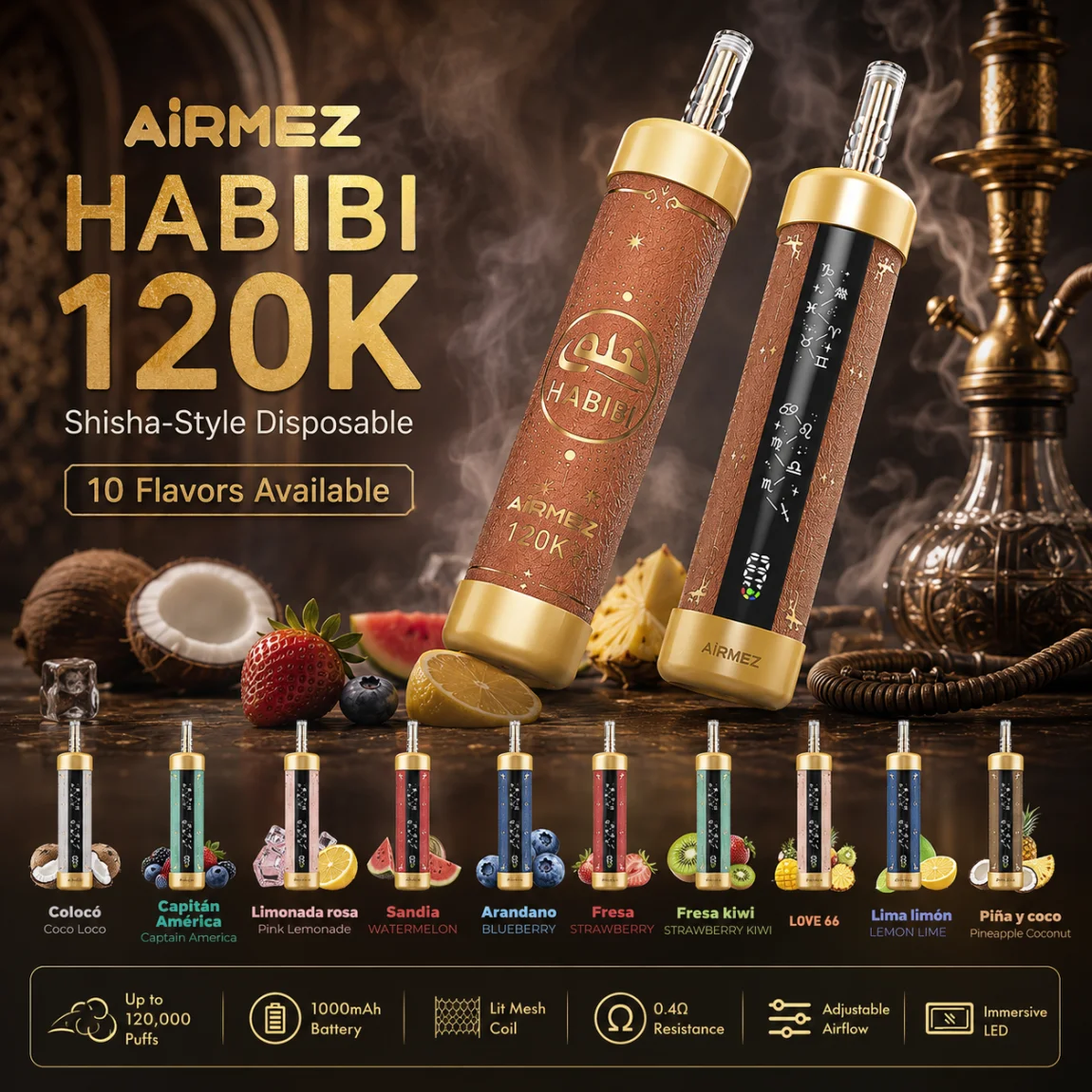 001-AiRMEZ-HABIBI-120K-1 Airmez HABIBI 120K Puffs – product image