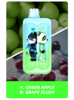 Merry Mi Panda Twins 40K Puffs – Green Apple and Grape Slush