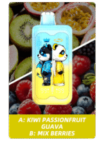 Merry Mi Panda Twins 40K Puffs – Kiwi Passionfruit Guava and Mix Berries