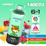 Airmez Fox 140K Puffs 6-in-1 – Love 66, Berry Lemonade and Fizzy Cherry