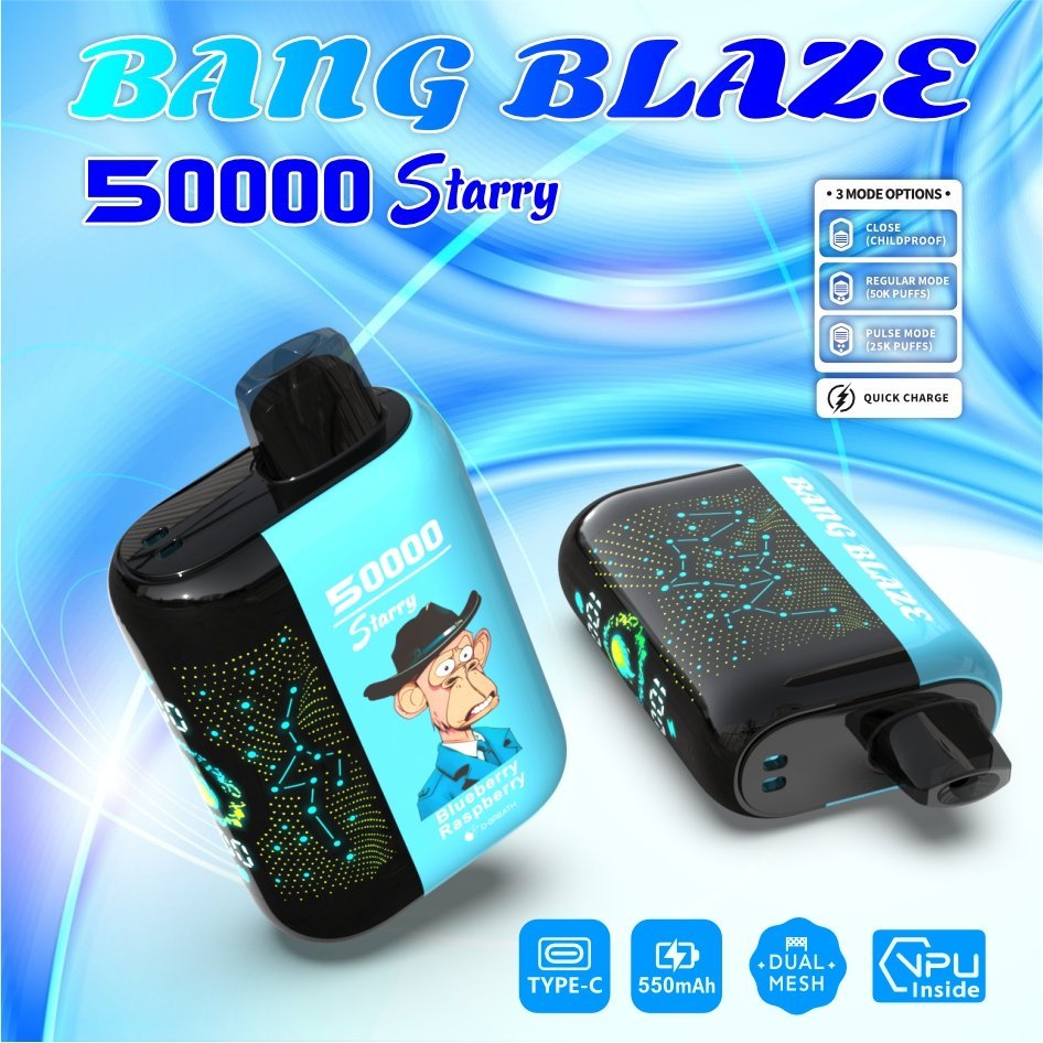 Bang Blaze Starry 50K Blueberry Raspberry device