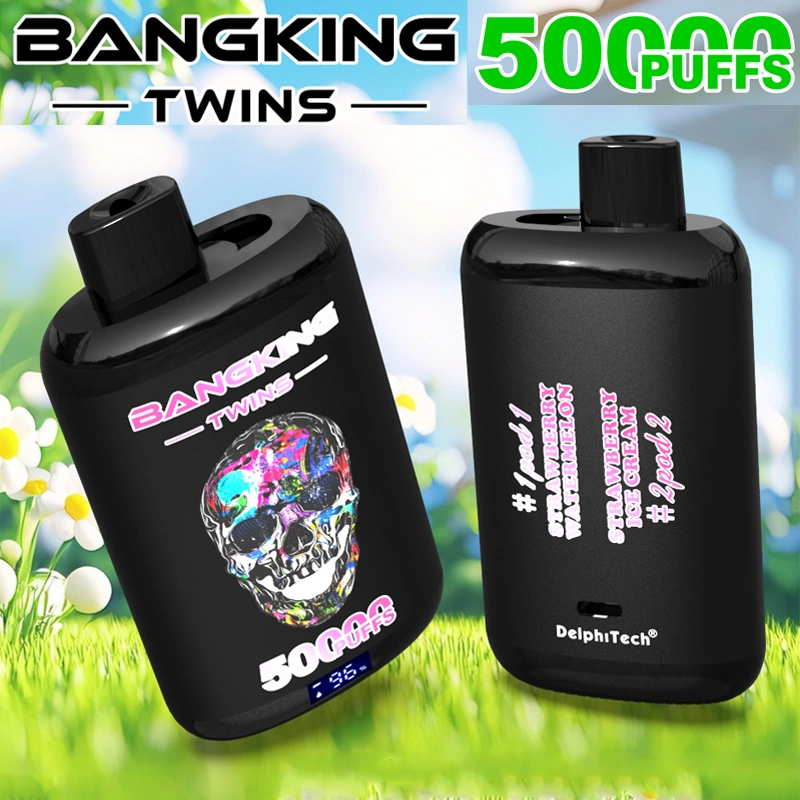 Bang King Twins 50K Puffs – Strawberry Watermelon and Strawberry Ice Cream