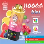 Bang Leader 110K Puffs 6-in-1 – Blueberry Ice, Raspberry Lemon and Watermelon Bubblegum