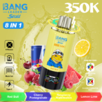 Bang Leader Stoll 350K Puffs – Red Bull, Cherry Pomegranate, Raspberry Watermelon and Lemon Lime