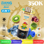 Bang Leader Stoll 350K Puffs – Blueberry Ice, Tropical Fruit, Apple Kiwi Ice and Blue Razz Cherry