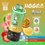 Bang Leader 110K Puffs 6-in-1 – Strawberry Ice, Peach Lemon and Kiwi Passion Fruit Guava