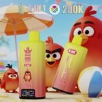 Bang King 200K Puffs – Peach Mango Watermelon, Red Bull, Strawberry Red Bull and Strawberry Kiwi
