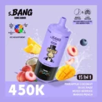 Bang Leader 450K Puffs – Pineapple Coconut, Blue Razz, Mixed Berries and Mango Peach