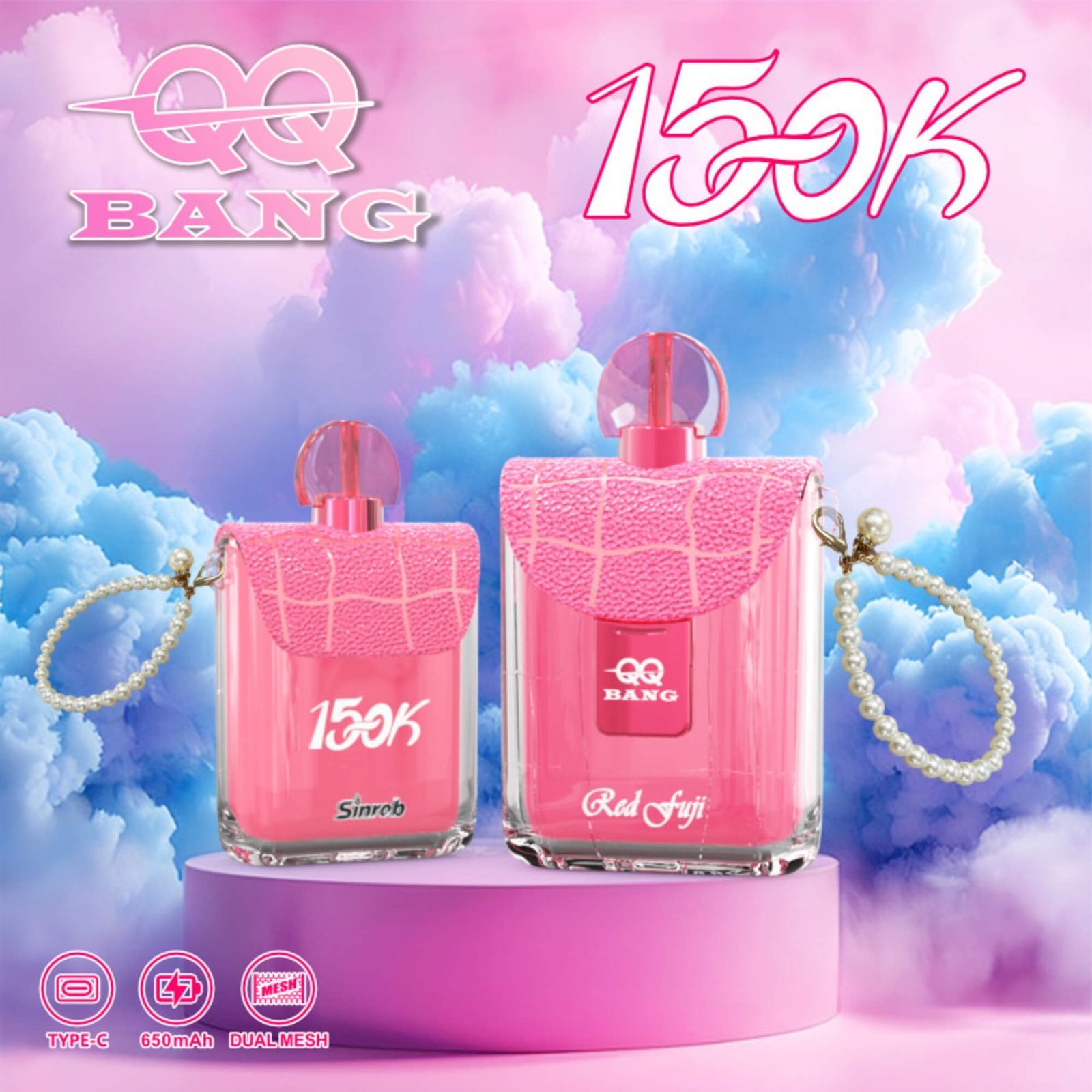 QQ Bang 150K Puffs Red Fuji disposable e-cigarette