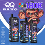 QQ Bang 180K Puffs 4-in-1 – Banana Ice, Watermelon Bubblegum, Blueberry Grape and Aloe Mango Melon