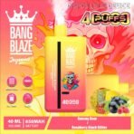 Bang Blaze 40K Puffs 2-in-1 – Gummy Bear and Raspberry Black Glitter