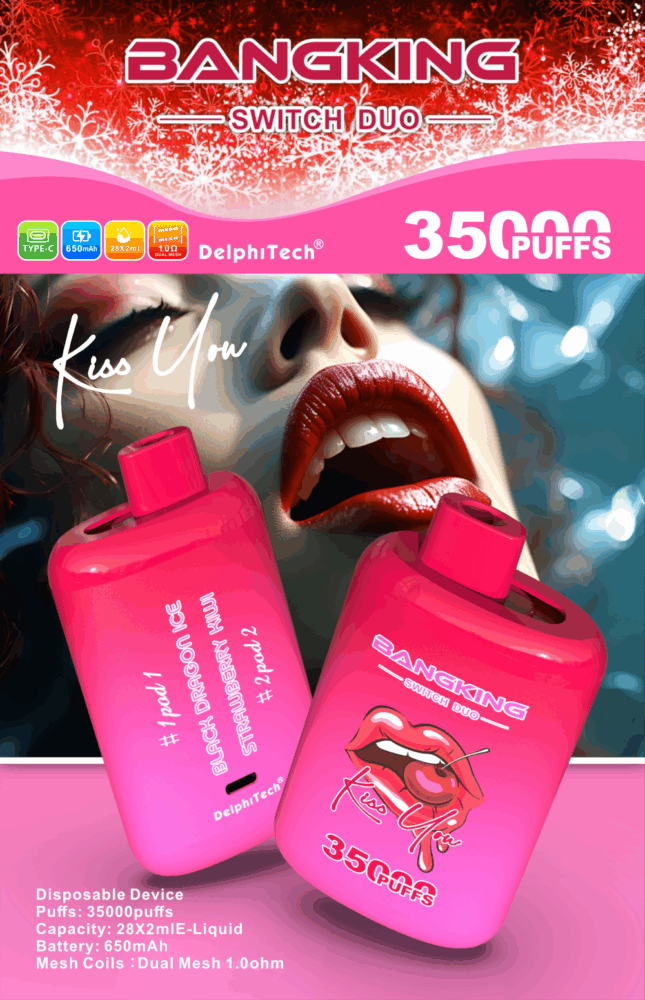 Bang King 35K Switch Duo Cherry Bomb and Grape Ice