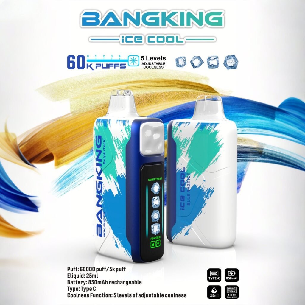 Bang King Ice Cool 60K Puffs – Blue Razz Ice