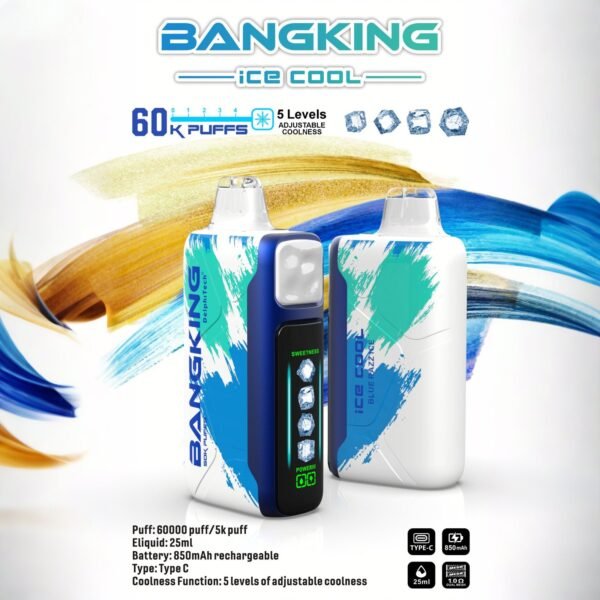 Bang King Ice Cool 60K Puffs – Blue Razz Ice
